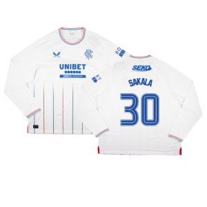 2023-2024 Rangers Long Sleeve Away Shirt (Sakala 30)