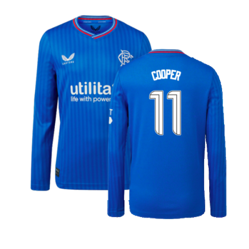 2023-2024 Rangers Long Sleeve Home Shirt (Kids) (Cooper 11)