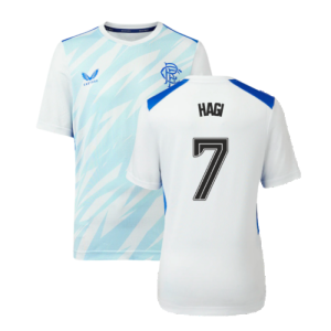 2023-2024 Rangers Players Match Day Home Tee (White) - Kids (Hagi 7)