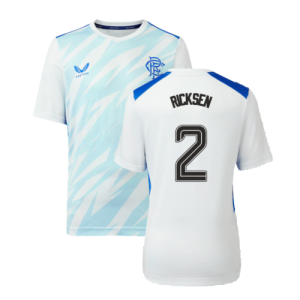 2023-2024 Rangers Players Match Day Home Tee (White) - Kids (Ricksen 2)