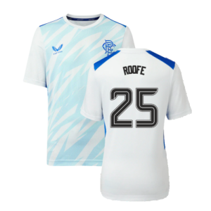 2023-2024 Rangers Players Match Day Home Tee (White) - Kids (Roofe 25)