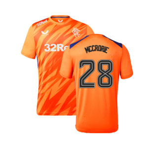 2023-2024 Rangers Players Third Match Day Tee (Orange) (McCrorie 28)