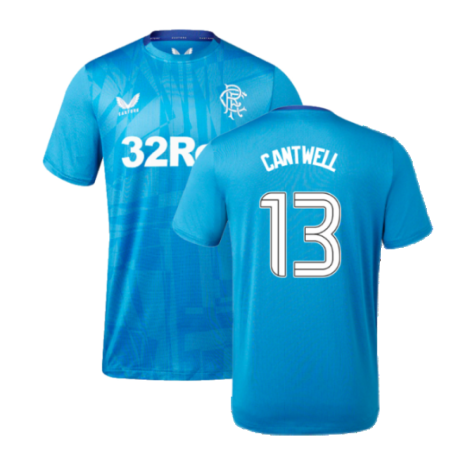 2023-2024 Rangers Players Training Tee (Deep Water) (Cantwell 13)