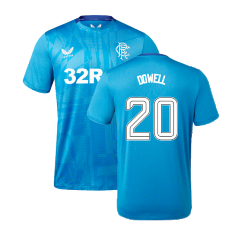 2023-2024 Rangers Players Training Tee (Deep Water) (Dowell 20)