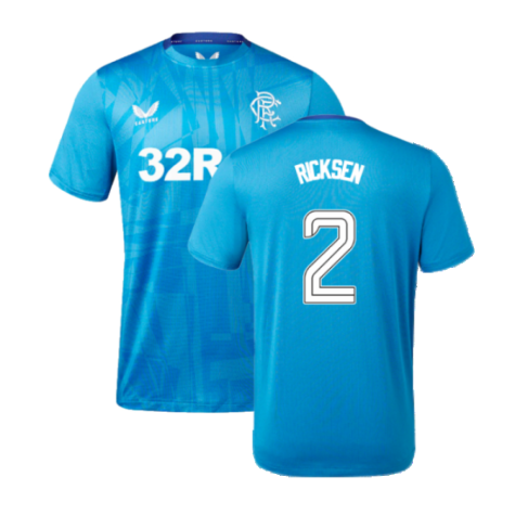 2023-2024 Rangers Players Training Tee (Deep Water) (Ricksen 2)