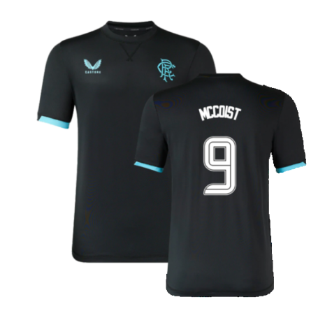 2023-2024 Rangers Players Travel SS Tee (Black) (McCoist 9)