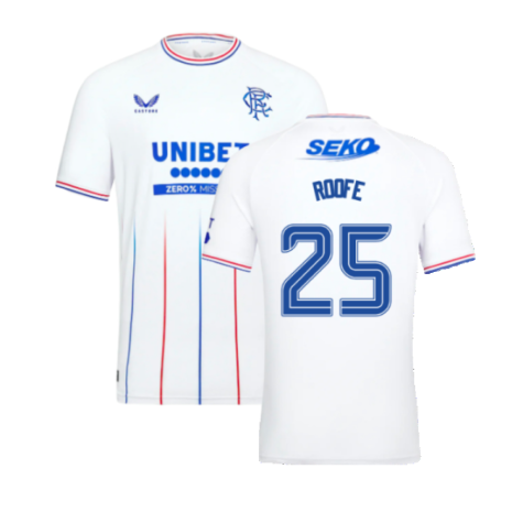 2023-2024 Rangers Pro Authentic Away Shirt (Roofe 25)