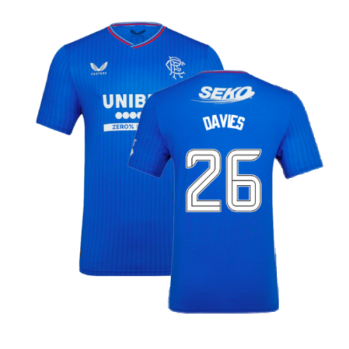 2023-2024 Rangers Pro Authentic Home Shirt (Davies 26)