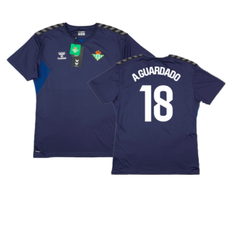 2023-2024 Real Betis Training Shirt (Navy) (A.GUARDADO 18)