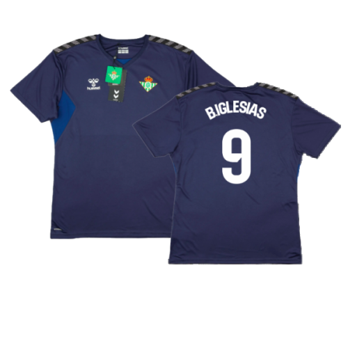 2023-2024 Real Betis Training Shirt (Navy) (B.IGLESIAS 9)