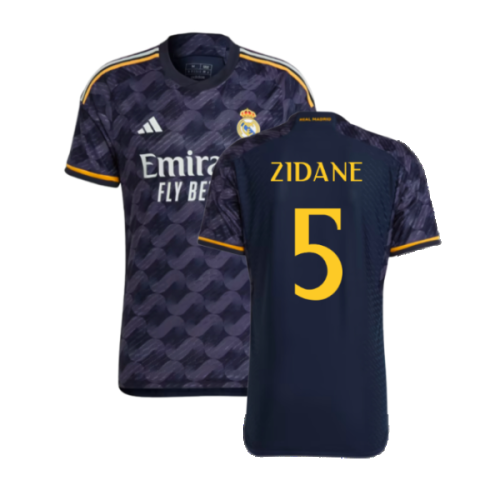 2023-2024 Real Madrid Authentic Away Shirt (Zidane 5)