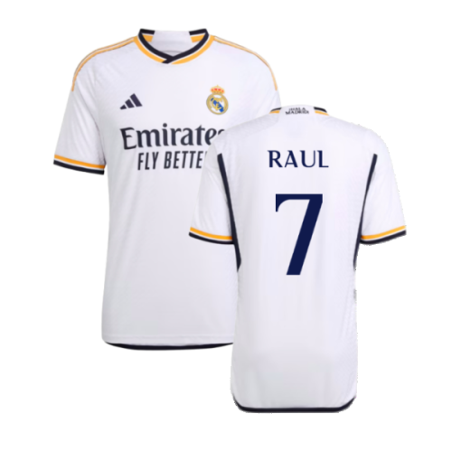 2023-2024 Real Madrid Authentic Home Shirt (Raul 7)