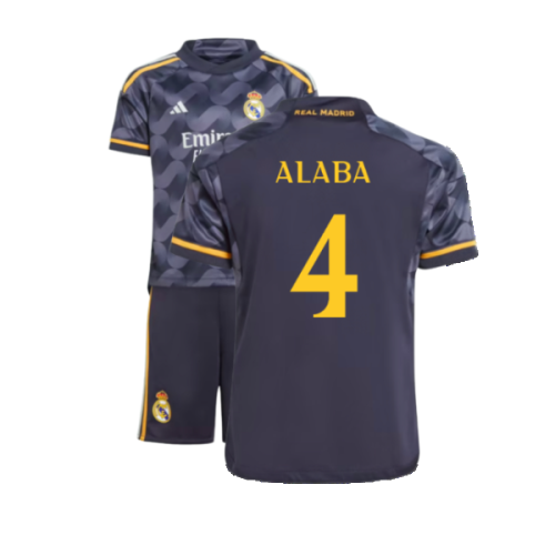 2023-2024 Real Madrid Away Mini Kit (Alaba 4)