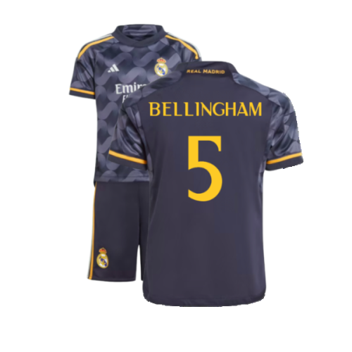 2023-2024 Real Madrid Away Mini Kit (Bellingham 5)