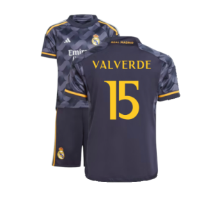 2023-2024 Real Madrid Away Mini Kit (Valverde 15)