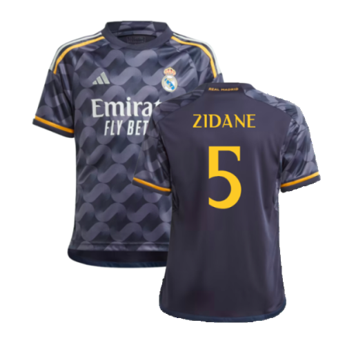 2023-2024 Real Madrid Away Shirt (Kids) (Zidane 5)