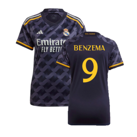 2023-2024 Real Madrid Away Shirt (Ladies) (Benzema 9)