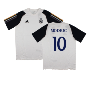 2023-2024 Real Madrid Core Tee (White) (Modric 10)