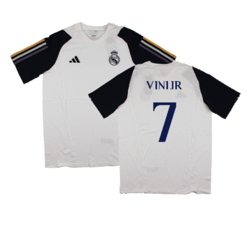 2023-2024 Real Madrid Core Tee (White) (Vini Jr 7)