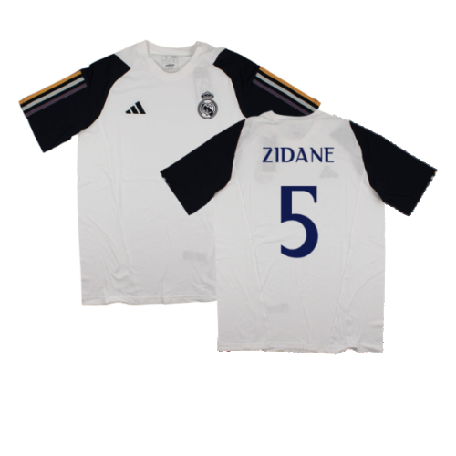 2023-2024 Real Madrid Core Tee (White) (Zidane 5)