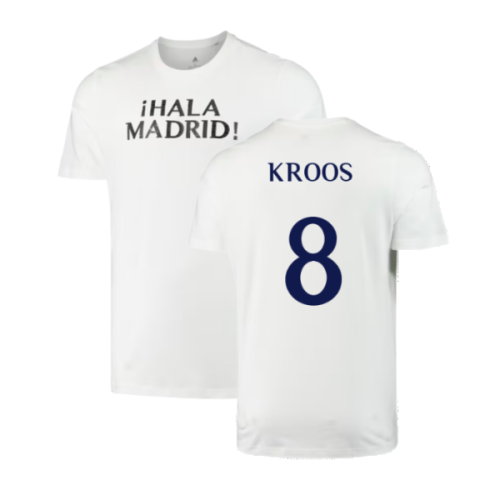 2023-2024 Real Madrid DNA Graphic Tee (White) (Kroos 8)