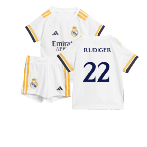 2023-2024 Real Madrid Home Baby Kit (Rudiger 22)