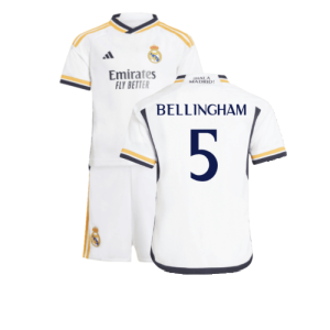 2023-2024 Real Madrid Home Mini Kit (Bellingham 5)