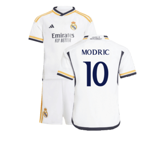 2023-2024 Real Madrid Home Mini Kit (Modric 10)