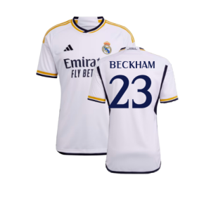 2023-2024 Real Madrid Home Shirt (Beckham 23) 2023-2024 Real Madrid Home Shirt (Beckham 23)