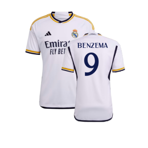 2023-2024 Real Madrid Home Shirt (Benzema 9)