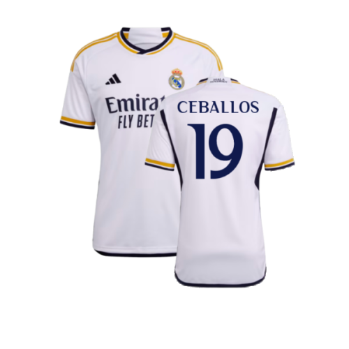 2023-2024 Real Madrid Home Shirt (Ceballos 19)