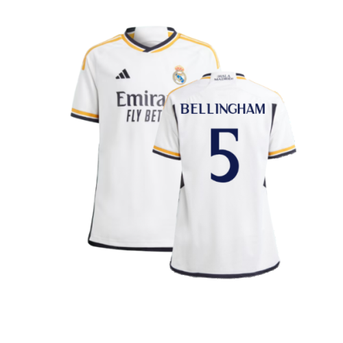 2023-2024 Real Madrid Home Shirt (Kids) (Bellingham 5)