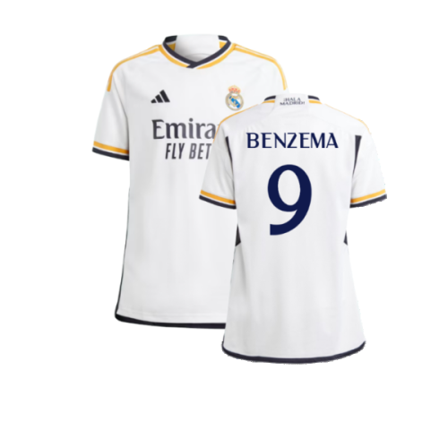 2023-2024 Real Madrid Home Shirt (Kids) (Benzema 9)