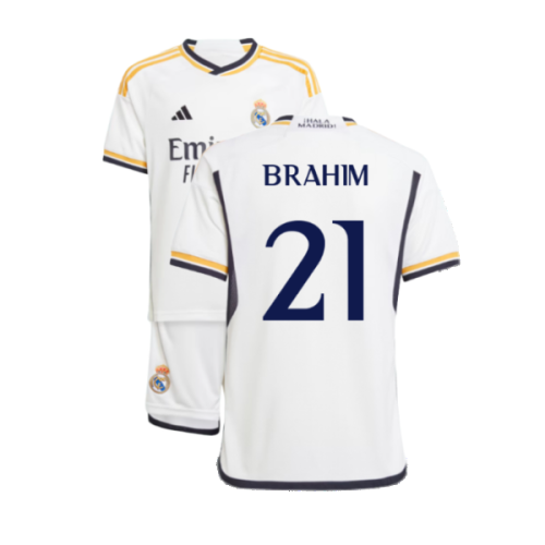 2023-2024 Real Madrid Home Youth Kit (Brahim 21)