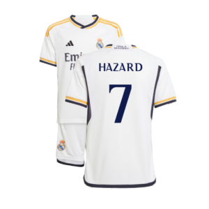 2023-2024 Real Madrid Home Youth Kit (Hazard 7)