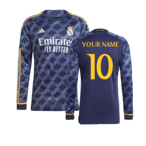 2023-2024 Real Madrid Long Sleeve Away Shirt