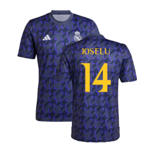 2023-2024 Real Madrid Pre-Match Shirt (Shadow Navy) (Joselu 14)