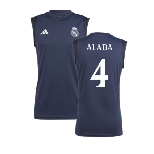 2023-2024 Real Madrid Sleeveless Jersey (Legend Ink) (Alaba 4)