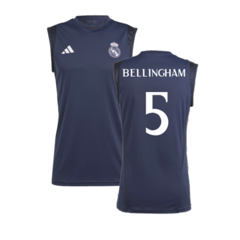 2023-2024 Real Madrid Sleeveless Jersey (Legend Ink) (Bellingham 5)