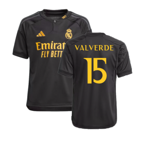 2023-2024 Real Madrid Third Shirt (Kids) (Valverde 15)