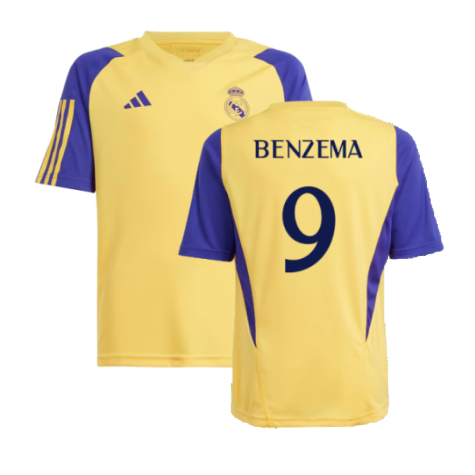 2023-2024 Real Madrid Training Shirt (Spark) - Kids (Benzema 9)