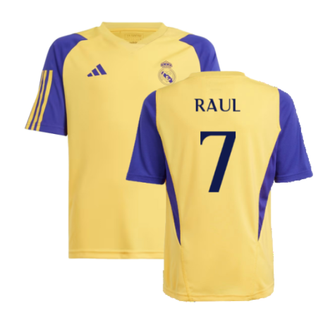 2023-2024 Real Madrid Training Shirt (Spark) - Kids (Raul 7)