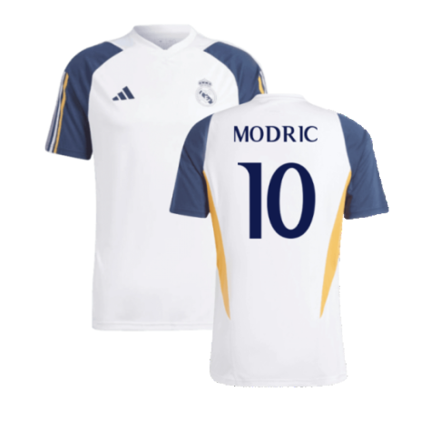 2023-2024 Real Madrid Training Shirt (White) (Modric 10)