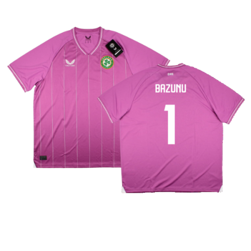 2023-2024 Republic of Ireland Home Goalkeeper Shirt (Pink) (Bazunu 1)