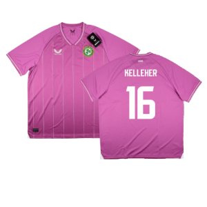 2023-2024 Republic of Ireland Home Goalkeeper Shirt (Pink) (Kelleher 16)