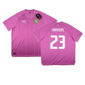 2023-2024 Republic of Ireland Home Goalkeeper Shirt (Pink) (Travers 23)