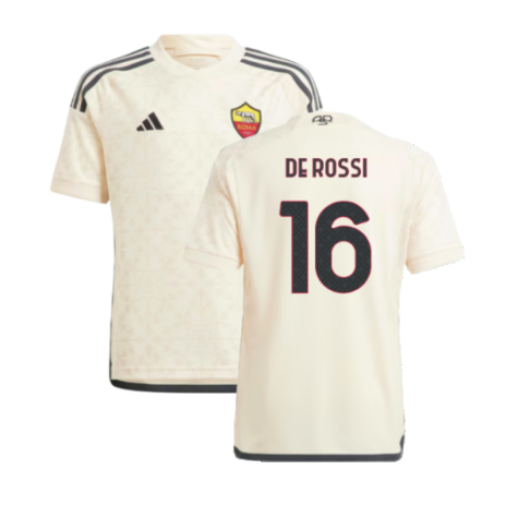 2023-2024 Roma Away Shirt (Kids) (DE ROSSI 16)