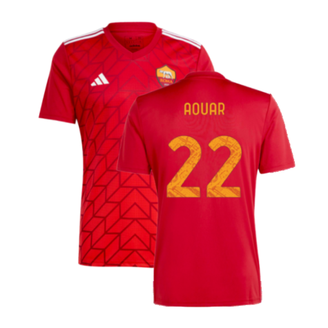 2023-2024 Roma Icon Pre-Match Shirt (Red) (AOUAR 22)