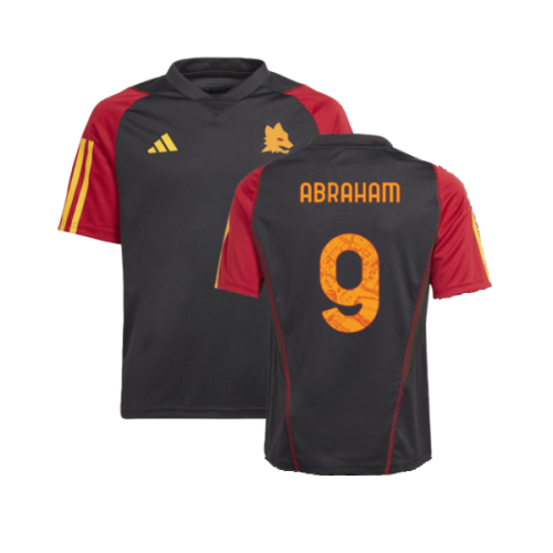 2023-2024 Roma Training Jersey (Black) - Kids (ABRAHAM 9)