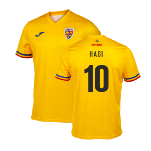 2023-2024 Romania Supporters Official T-Shirt (Yellow) (HAGI 10)